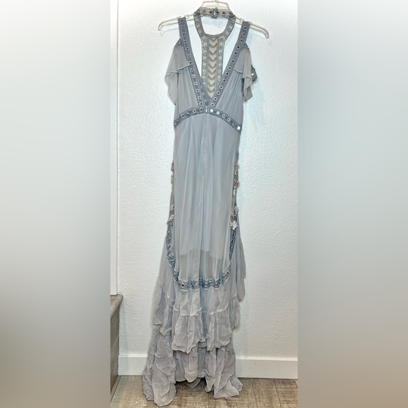 NWT Revolve Thurley “Atlantis Rises” Dress Gown Baby Blue Fairytail Size 6 XS - Picture 9 of 17